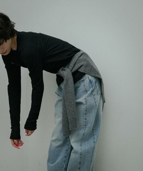 URBAN RESEARCH DOORS / アーバンリサーチ ドアーズ マフラー・ショール・スヌード・ストール | Wool Knit Shoulder Stole | 詳細10