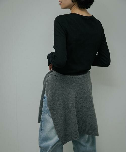 URBAN RESEARCH DOORS / アーバンリサーチ ドアーズ マフラー・ショール・スヌード・ストール | Wool Knit Shoulder Stole | 詳細11
