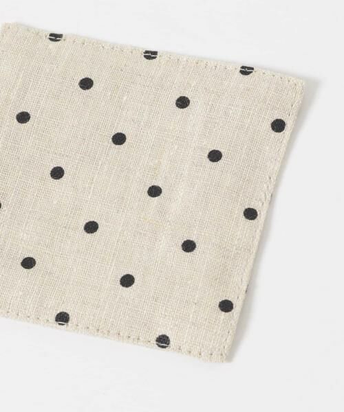 URBAN RESEARCH DOORS / アーバンリサーチ ドアーズ キッチンツール | fog linen work　リネン コースター ナチュラルドット | 詳細2