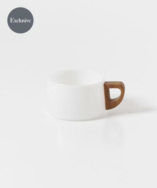 URBAN RESEARCH DOORS / アーバンリサーチ ドアーズ グラス・マグカップ | 『別注』a.depeche×DOORS LIVING PRODUCTS　noon cup（ホワイト）