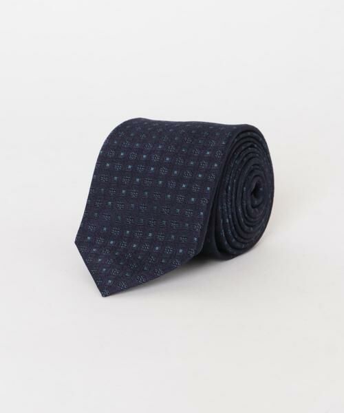 URBAN RESEARCH DOORS / アーバンリサーチ ドアーズ ネクタイ | LIFE STYLE TAILOR　26AW国内タイ 小紋2（ネイビー）