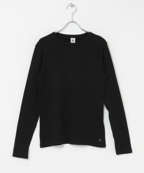 URBAN RESEARCH DOORS / アーバンリサーチ ドアーズ Tシャツ | PETIT BATEAU　クルーネック長袖Tシャツ（ブラック）