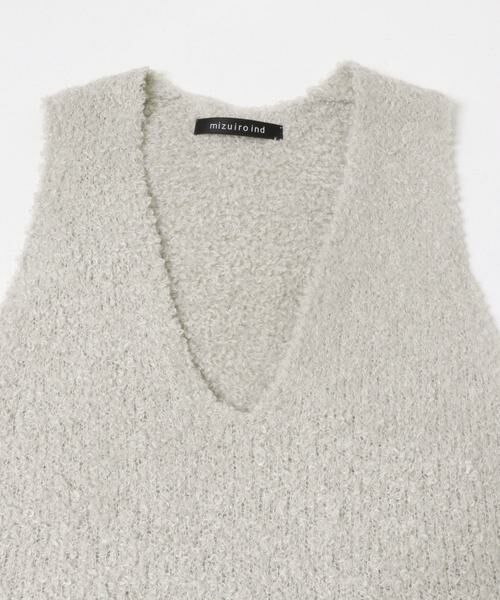 URBAN RESEARCH DOORS / アーバンリサーチ ドアーズ ニット・セーター | mizuiro ind　HAIRY YARN V NECK PULLOVER | 詳細10