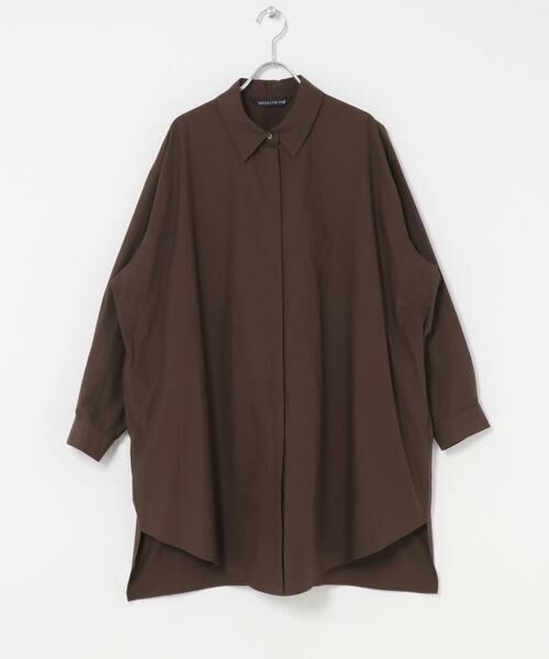 URBAN RESEARCH DOORS / アーバンリサーチ ドアーズ シャツ・ブラウス | mizuiro ind　BOX CUT SHIRTS（ブラウン）