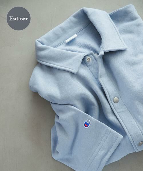 URBAN RESEARCH DOORS / アーバンリサーチ ドアーズ その他アウター | 『別注』Champion×DOORS SWEAT COVERALL JACKET(ライトブルー)