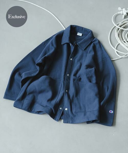 URBAN RESEARCH DOORS / アーバンリサーチ ドアーズ その他アウター | 『別注』Champion×DOORS SWEAT COVERALL JACKET(ネイビー)