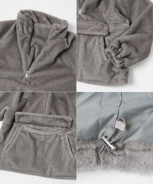 URBAN RESEARCH DOORS / アーバンリサーチ ドアーズ その他トップス | LAYAS　FLEECE HALF ZIP TOP | 詳細2