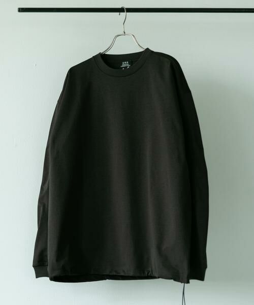 URBAN RESEARCH DOORS / アーバンリサーチ ドアーズ Tシャツ | URD Drawstring Long-Sleeve T-shirts（ブラウン）