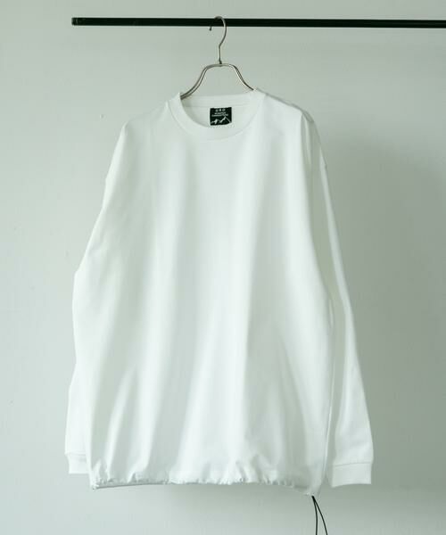 URBAN RESEARCH DOORS / アーバンリサーチ ドアーズ Tシャツ | URD Drawstring Long-Sleeve T-shirts（ホワイト）