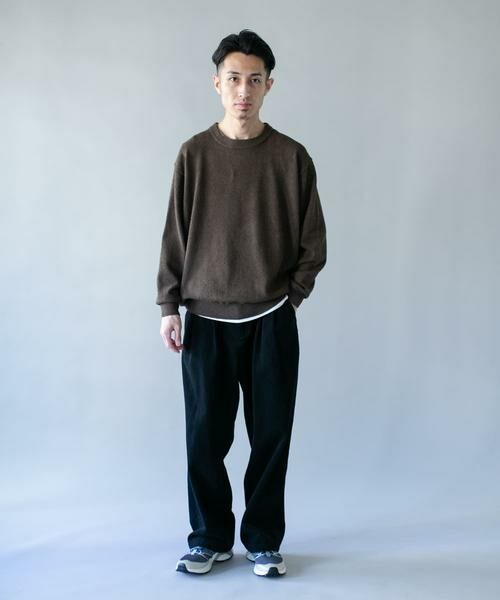 URBAN RESEARCH DOORS / アーバンリサーチ ドアーズ ニット・セーター | ミニブークレ クルーネックニット | 詳細6