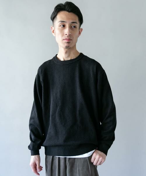 URBAN RESEARCH DOORS / アーバンリサーチ ドアーズ ニット・セーター | ミニブークレ クルーネックニット | 詳細28
