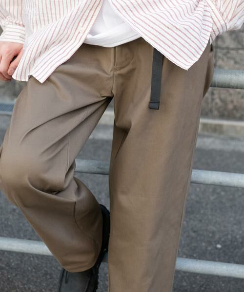 URBAN RESEARCH DOORS / アーバンリサーチ ドアーズ その他パンツ | 『WEB限定』ウェビングベルトチノパンツ | 詳細16