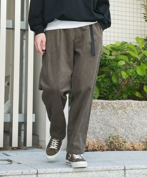 URBAN RESEARCH DOORS / アーバンリサーチ ドアーズ その他パンツ | 『WEB限定』ウェビングベルトコーデュロイトラウザー | 詳細12