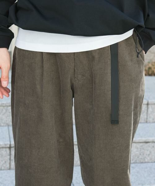 URBAN RESEARCH DOORS / アーバンリサーチ ドアーズ その他パンツ | 『WEB限定』ウェビングベルトコーデュロイトラウザー | 詳細14
