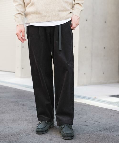 URBAN RESEARCH DOORS / アーバンリサーチ ドアーズ その他パンツ | 『WEB限定』ウェビングベルトコーデュロイトラウザー | 詳細24