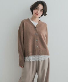 URBAN RESEARCH DOORS / アーバンリサーチ ドアーズ ニット・セーター | AQUAウールカシミヤVネックカーディガン