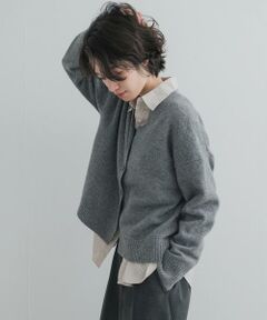 URBAN RESEARCH DOORS / アーバンリサーチ ドアーズ ニット・セーター | AQUAウールカシミヤVネックカーディガン