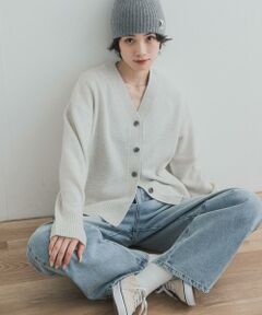 URBAN RESEARCH DOORS / アーバンリサーチ ドアーズ ニット・セーター | AQUAウールカシミヤVネックカーディガン