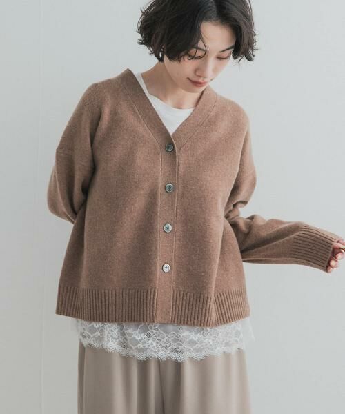 URBAN RESEARCH DOORS / アーバンリサーチ ドアーズ ニット・セーター | AQUAウールカシミヤVネックカーディガン | 詳細4