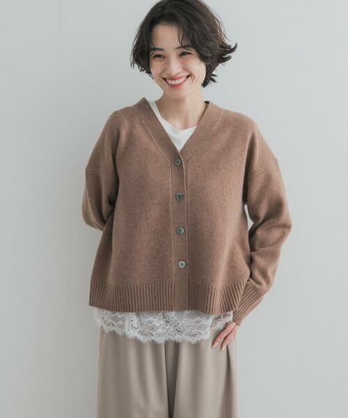 URBAN RESEARCH DOORS / アーバンリサーチ ドアーズ ニット・セーター | AQUAウールカシミヤVネックカーディガン | 詳細5