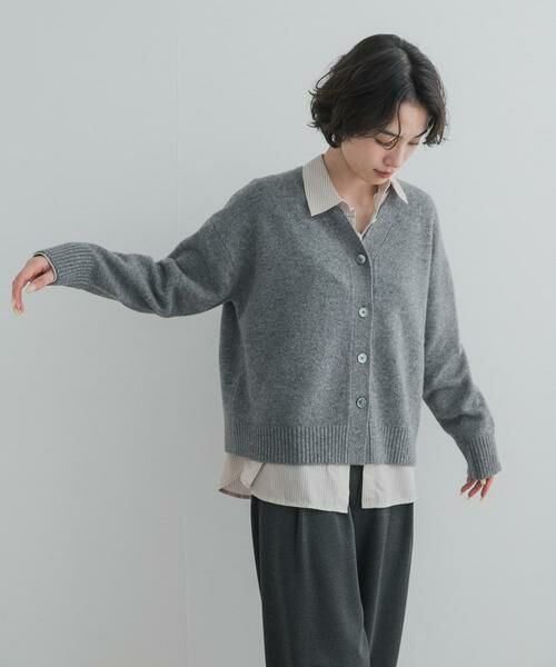 URBAN RESEARCH DOORS / アーバンリサーチ ドアーズ ニット・セーター | AQUAウールカシミヤVネックカーディガン | 詳細19