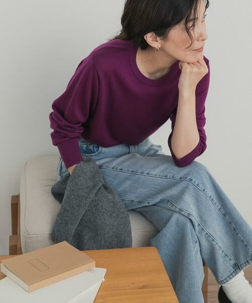 URBAN RESEARCH DOORS / アーバンリサーチ ドアーズ ニット・セーター | ウォッシャブルウールクルーネックプルオーバー | 詳細1