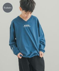 URBAN RESEARCH DOORS / アーバンリサーチ ドアーズ トップス | 『150サイズあり』『別注』Russell Athletic×DOORS　フットボールロングスリーブTシャツ(KIDS)