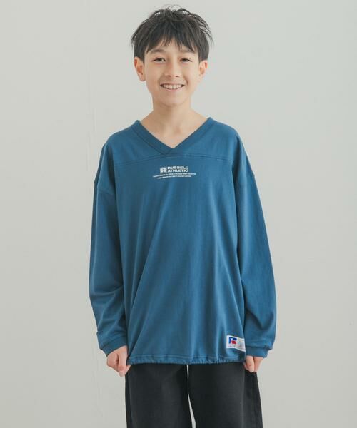 URBAN RESEARCH DOORS / アーバンリサーチ ドアーズ トップス | 『150サイズあり』『別注』Russell Athletic×DOORS　フットボールロングスリーブTシャツ(KIDS) | 詳細3