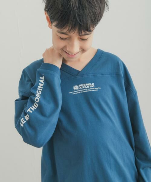 URBAN RESEARCH DOORS / アーバンリサーチ ドアーズ トップス | 『150サイズあり』『別注』Russell Athletic×DOORS　フットボールロングスリーブTシャツ(KIDS) | 詳細6