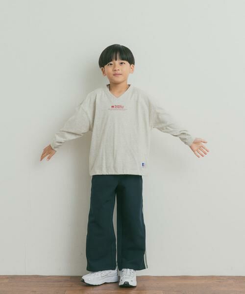 URBAN RESEARCH DOORS / アーバンリサーチ ドアーズ トップス | 『150サイズあり』『別注』Russell Athletic×DOORS　フットボールロングスリーブTシャツ(KIDS) | 詳細30