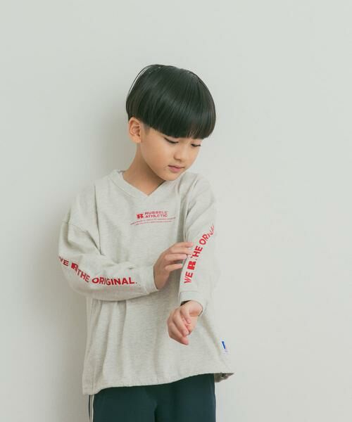 URBAN RESEARCH DOORS / アーバンリサーチ ドアーズ トップス | 『150サイズあり』『別注』Russell Athletic×DOORS　フットボールロングスリーブTシャツ(KIDS) | 詳細25