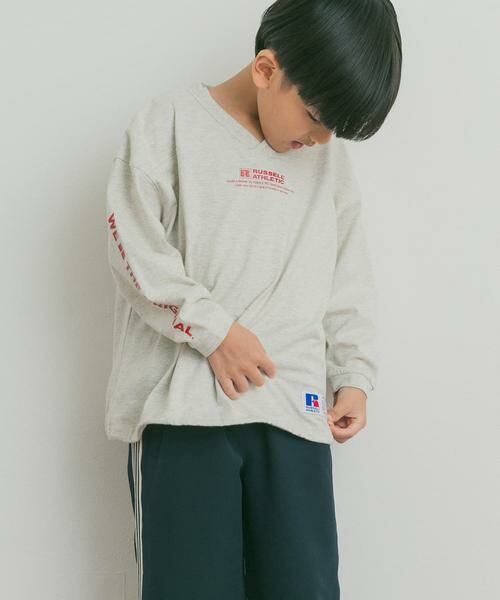 URBAN RESEARCH DOORS / アーバンリサーチ ドアーズ トップス | 『150サイズあり』『別注』Russell Athletic×DOORS　フットボールロングスリーブTシャツ(KIDS) | 詳細26