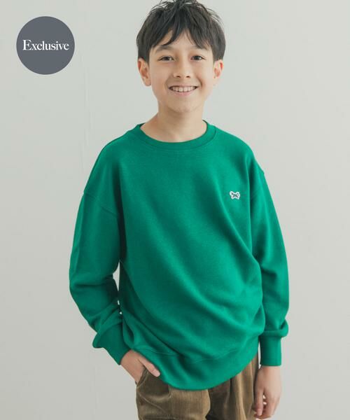 URBAN RESEARCH DOORS / アーバンリサーチ ドアーズ トップス | 『親子リンク/150サイズ』『別注』PENNEYS×DOORS　THE FOX 裏毛クルーネックスウェット(KIDS)（グリーン）