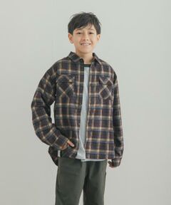 URBAN RESEARCH DOORS / アーバンリサーチ ドアーズ トップス | 『150サイズあり』ネルチェックオーバーサイズシャツ(KIDS)