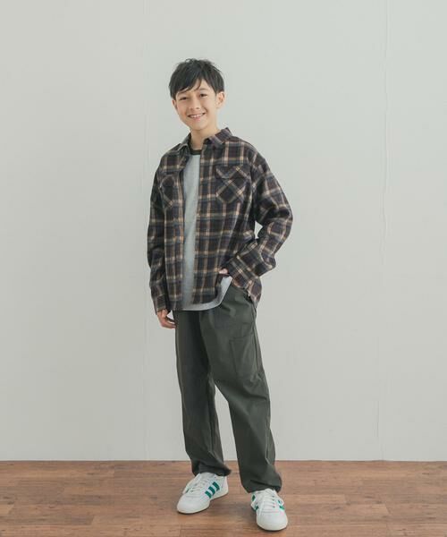 URBAN RESEARCH DOORS / アーバンリサーチ ドアーズ トップス | 『150サイズあり』ネルチェックオーバーサイズシャツ(KIDS) | 詳細6