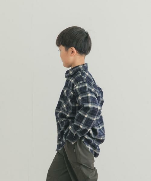 URBAN RESEARCH DOORS / アーバンリサーチ ドアーズ トップス | 『150サイズあり』ネルチェックオーバーサイズシャツ(KIDS) | 詳細11