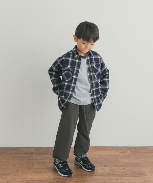 URBAN RESEARCH DOORS / アーバンリサーチ ドアーズ トップス | 『150サイズあり』ネルチェックオーバーサイズシャツ(KIDS) | 詳細13