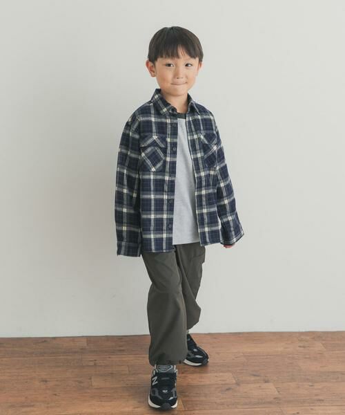 URBAN RESEARCH DOORS / アーバンリサーチ ドアーズ トップス | 『150サイズあり』ネルチェックオーバーサイズシャツ(KIDS) | 詳細14