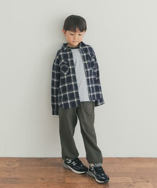 URBAN RESEARCH DOORS / アーバンリサーチ ドアーズ トップス | 『150サイズあり』ネルチェックオーバーサイズシャツ(KIDS) | 詳細15
