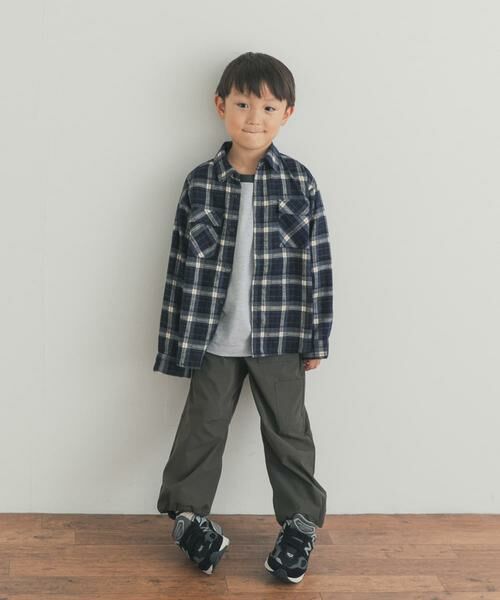 URBAN RESEARCH DOORS / アーバンリサーチ ドアーズ トップス | 『150サイズあり』ネルチェックオーバーサイズシャツ(KIDS) | 詳細16