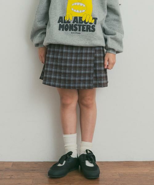 URBAN RESEARCH DOORS / アーバンリサーチ ドアーズ パンツ | 『150サイズあり』チェックラップキュロット(KIDS) | 詳細1