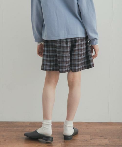 URBAN RESEARCH DOORS / アーバンリサーチ ドアーズ パンツ | 『150サイズあり』チェックラップキュロット(KIDS) | 詳細5