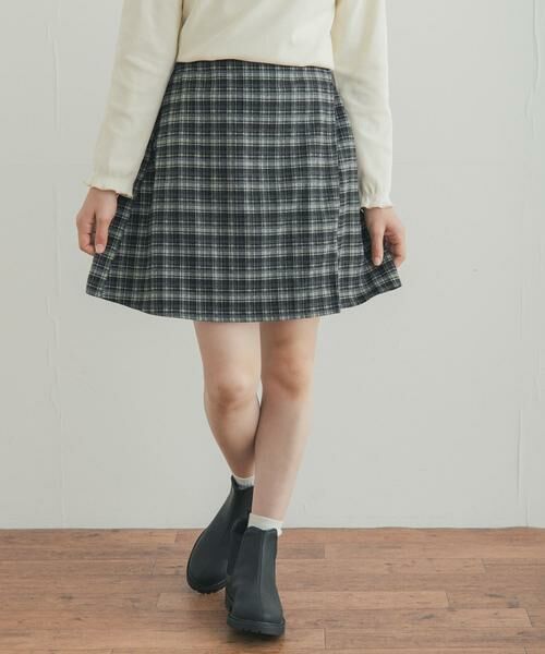 URBAN RESEARCH DOORS / アーバンリサーチ ドアーズ パンツ | 『150サイズあり』チェックラップキュロット(KIDS) | 詳細12