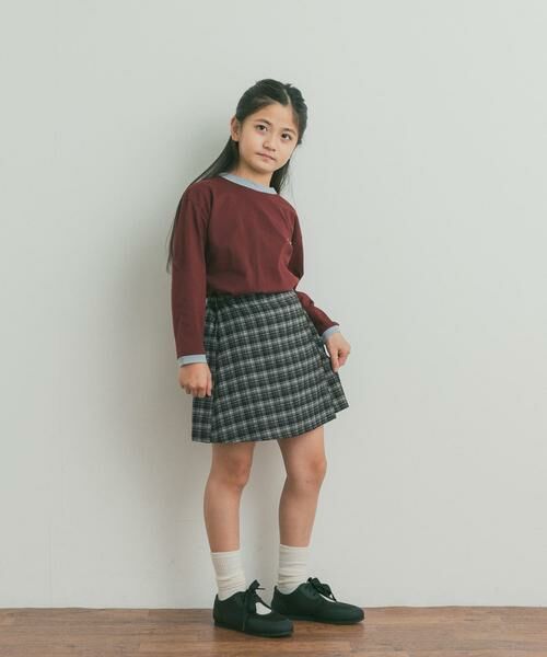 URBAN RESEARCH DOORS / アーバンリサーチ ドアーズ パンツ | 『150サイズあり』チェックラップキュロット(KIDS) | 詳細21