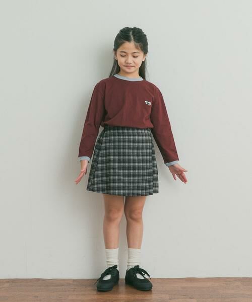 URBAN RESEARCH DOORS / アーバンリサーチ ドアーズ パンツ | 『150サイズあり』チェックラップキュロット(KIDS) | 詳細22