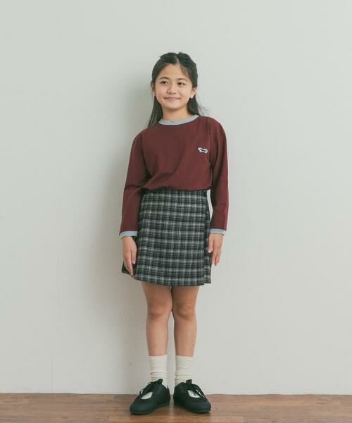 URBAN RESEARCH DOORS / アーバンリサーチ ドアーズ パンツ | 『150サイズあり』チェックラップキュロット(KIDS) | 詳細23