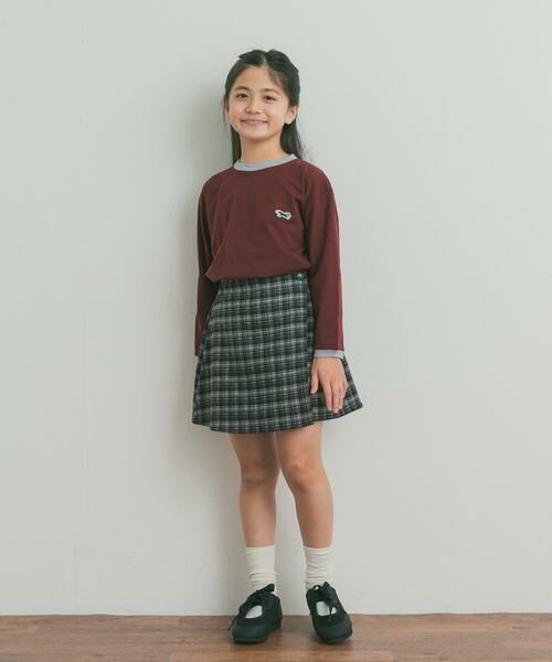 URBAN RESEARCH DOORS / アーバンリサーチ ドアーズ パンツ | 『150サイズあり』チェックラップキュロット(KIDS) | 詳細24
