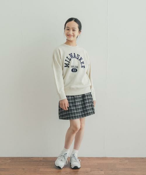 URBAN RESEARCH DOORS / アーバンリサーチ ドアーズ パンツ | 『150サイズあり』チェックラップキュロット(KIDS) | 詳細17