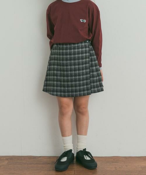 URBAN RESEARCH DOORS / アーバンリサーチ ドアーズ パンツ | 『150サイズあり』チェックラップキュロット(KIDS) | 詳細19