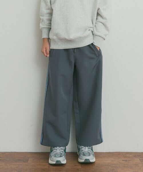 URBAN RESEARCH DOORS / アーバンリサーチ ドアーズ パンツ | サイドラインパンツ(KIDS)（ブルー）